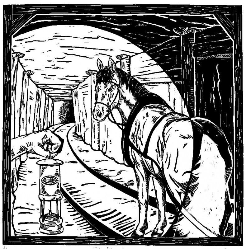 Wanesa Kazmierowska | The Descent | Linocut