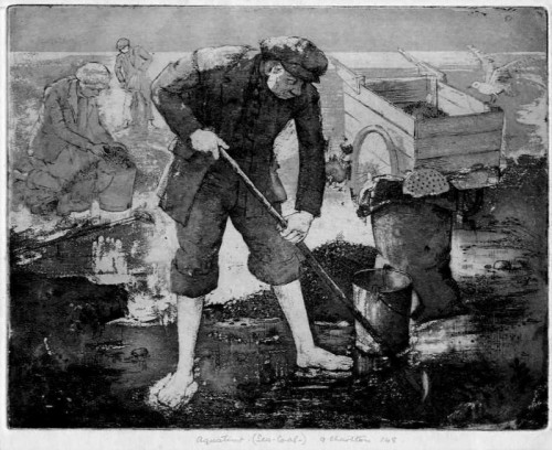 07 Arthur Charlton Sea Coal aquatint 20 x 25cms 1948