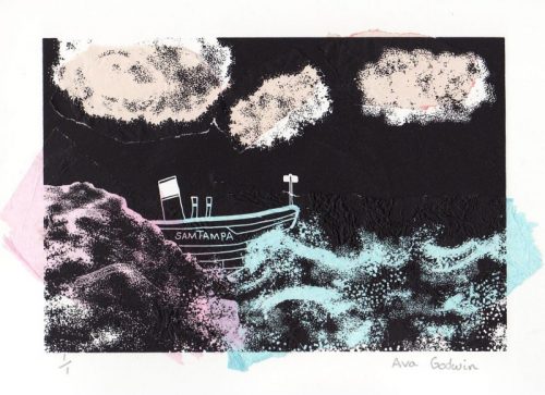 Ava Godwin New Traditions in Print Llynderw School screenprint