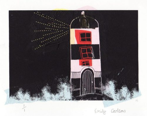 Emily Carlson New Traditions in Print Llanrhidian School screenprint