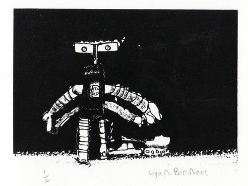 Logan Bennett New Traditions in Print Gendros School screenprint