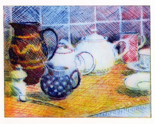 93 David Barron Slipware Jug by David Frith Drypoint 225x300