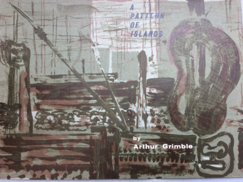 Alan Figg A Pattern of Islands Book jacket design for NDD examination piece lithograph 34 x 25cms 1963.