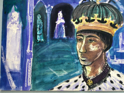 Alan Figg Design for Radio Time’s cover The Age of Kings 38 x 28cms 1963.