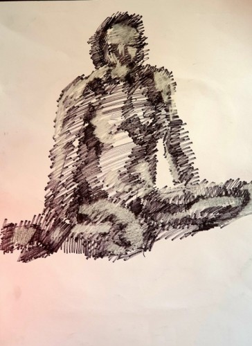 Alan Williams Murmur Line Indelible Marker 60 x 42cm