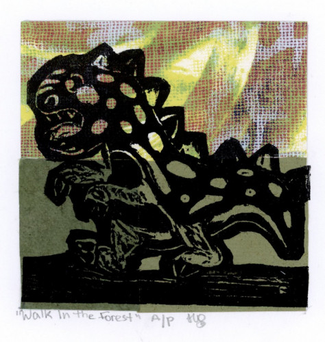 Anastasiia Oliinyk_Walk in the Forest_Relief Print