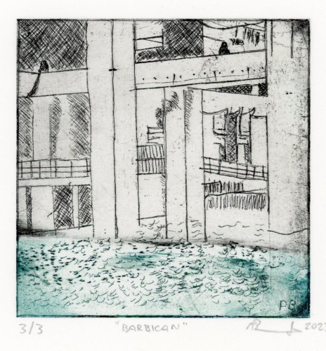Andrew Breading_Barbican_Etching 1