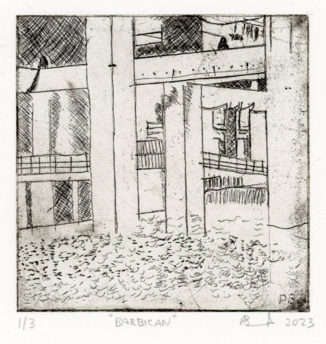 Andrew Breading_Barbican_Etching 2