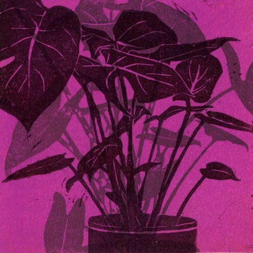 Ann Lewis_Big Leaves II_Linocut015