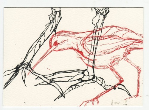 Anne Gullick Postcard VI screenprint 11 x 15cm