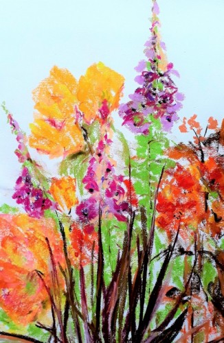 Anne Gullick | Blossoming in lockdown | pastel 