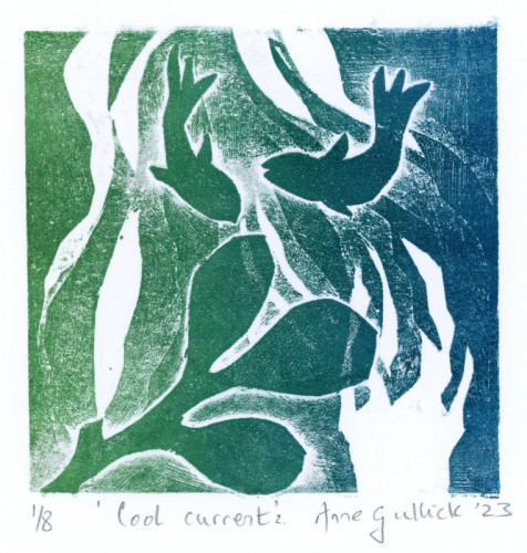 Anne Gullick_Cool Current II_Collagraph