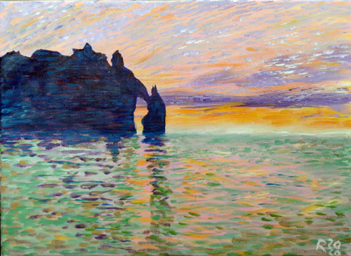Claude Monet: The Cliff 