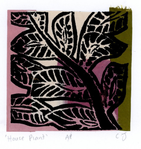 Coral Jones_House Plant_Relief Print