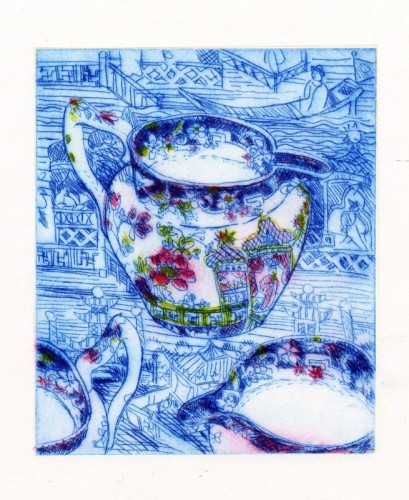 David Barron | Chinoiserie | Drypoint 210 x175mm