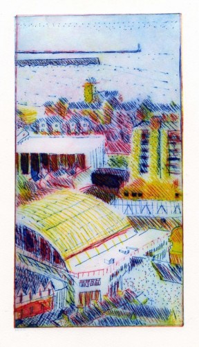 David Barron | Swansea |  drypoint 300 x 160mm
