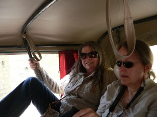 E. Setting out to the roof of the world.