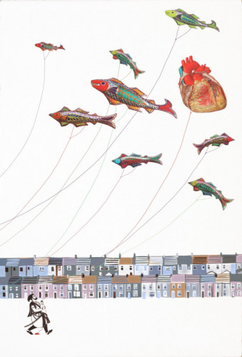 DIPTYCH Flight Screenprint and Digital print on Somerset Satin paper 29 x 38cm 10 £290