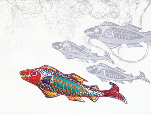 DIPTYCH Ghost Net Screenprint and Digital print on Waterford paper 38 x 29 cm £290