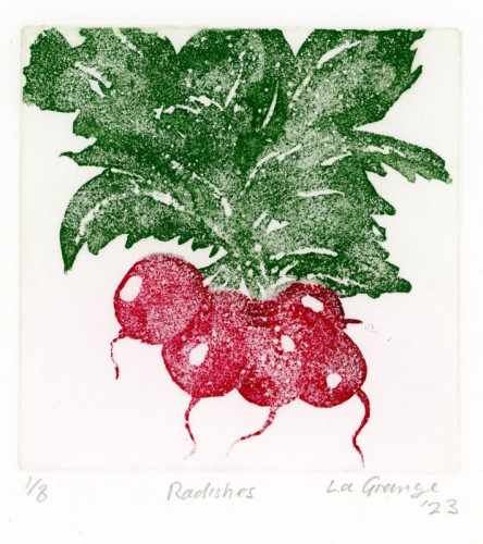 David La Grange_Radishes_Etching
