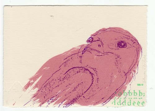 Dhyana Fritsche Postcard II Screenprint 11 x 15cm