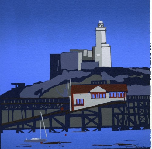 Dhyana Fritsche 'Lifeboat Station' Screenprint 