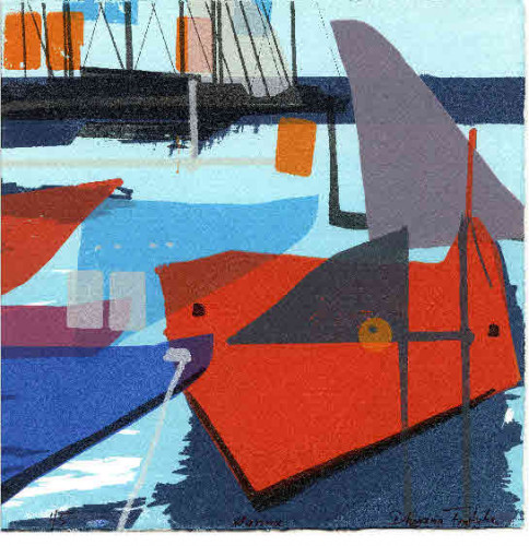 Dhyana Fritsche Marina Screenprint 17x17cms £120.