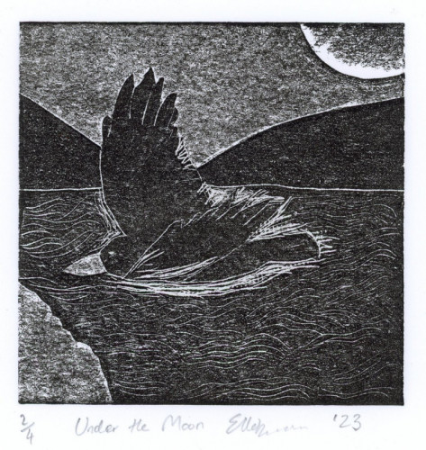 Ellen Duncan_Under the Moon_Collagraph
