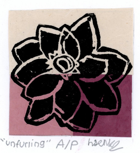 Harry Jenkins_Unfurling_Relief Print