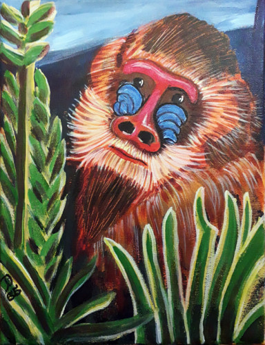 Henri Rousseau: Mandrill in the Jungle
