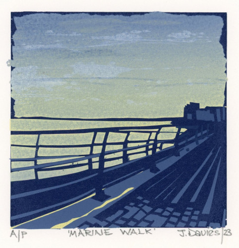 Jennifer Davies_Marine Walk_Screenprint