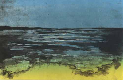 Jenny Mynett The Water’s Edge lithograph and monoprint 18 x29cm £25
