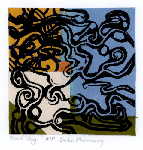 Jordan Mainwearing_Beach Day_Relief Print