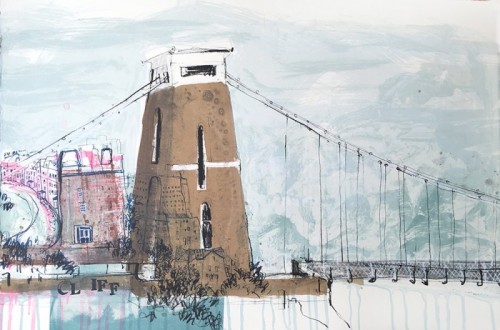Kelly Stewart | Cliff Top Views | screenprint | 56cm x 38cm | £225