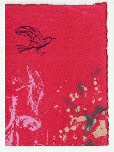 Kara Seaman Postcard III screenprint 15 x 11cm