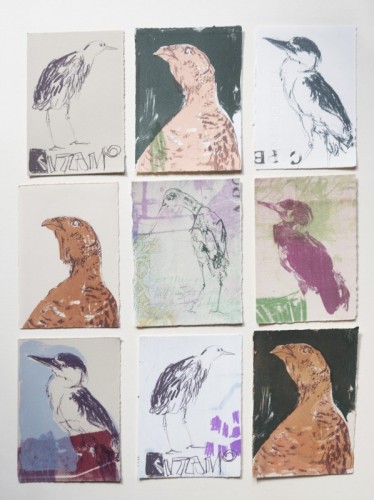 Kelly Stewart,A6 postcards,screenprint, 6_x 4_,-ú25