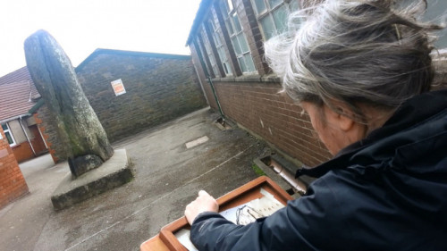 C. The Cwrt Sart stone, Neath