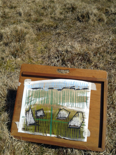 E. Quadrant circle Mynydd Usk, a very quick impression.