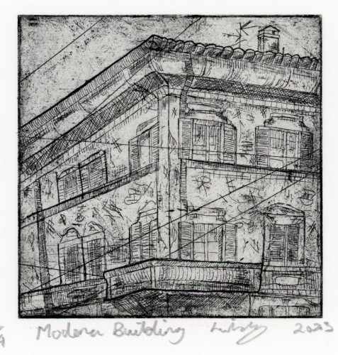 Lee Richards_Modena Building_Etching
