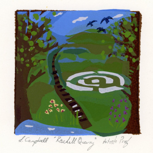 Lesley Campbell_Rosehill Quarry_Screenprint
