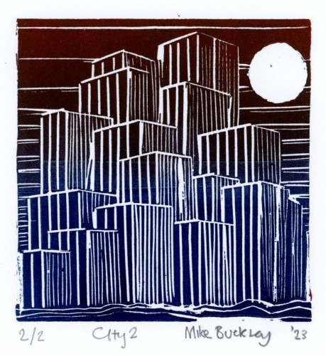 Mike Buckley_City2_Linocut