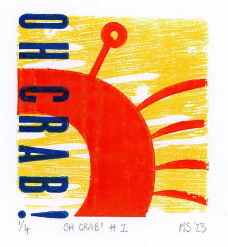 Morwenna Stewart_Oh Crab! #1_Letterpress