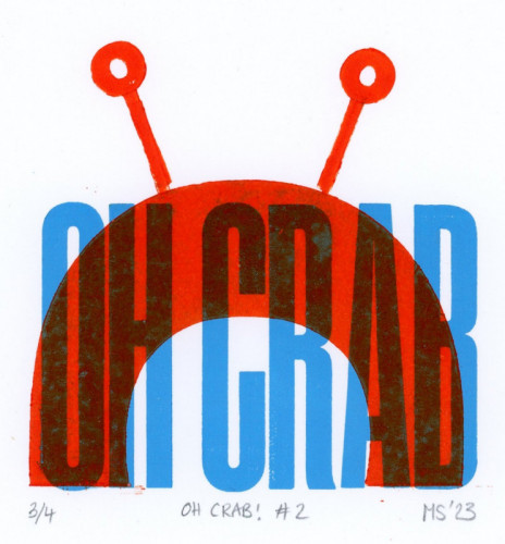 Morwenna Stewart_Oh Crab! #2_Letterpress
