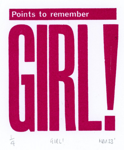 Natalie Hemingway_Girl!_Letterpress