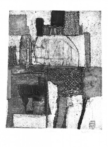 Nikki Cass Landlines collagraph 46x36cm £55