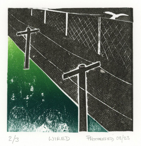 Pat Rotherfield_Wired_Collagraph