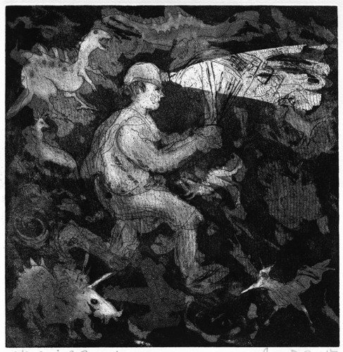 Robert Macdonald | Buried Forest | Etching with Aquatint & Drypoint