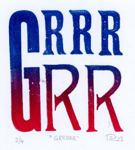 Rosie Scribblah_Grrrrr_Letterpress