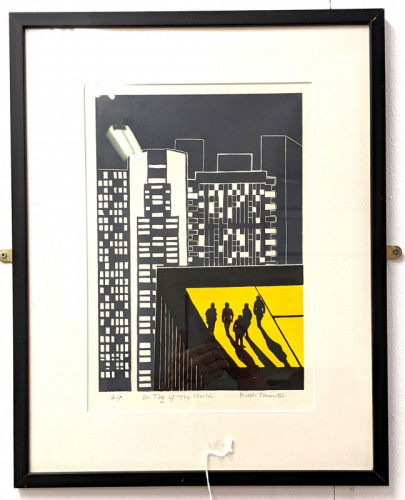 Ruth Parmiter On top of the World screenprint 45x37cm £70