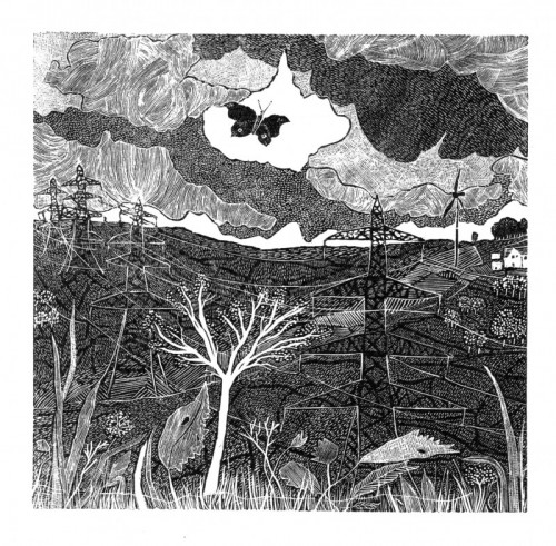 Sally Hands | Ascension | woodengraving |  12x12.5cm | £100